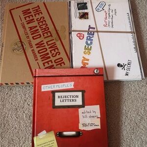 Set of Three Secret and Rejection Books